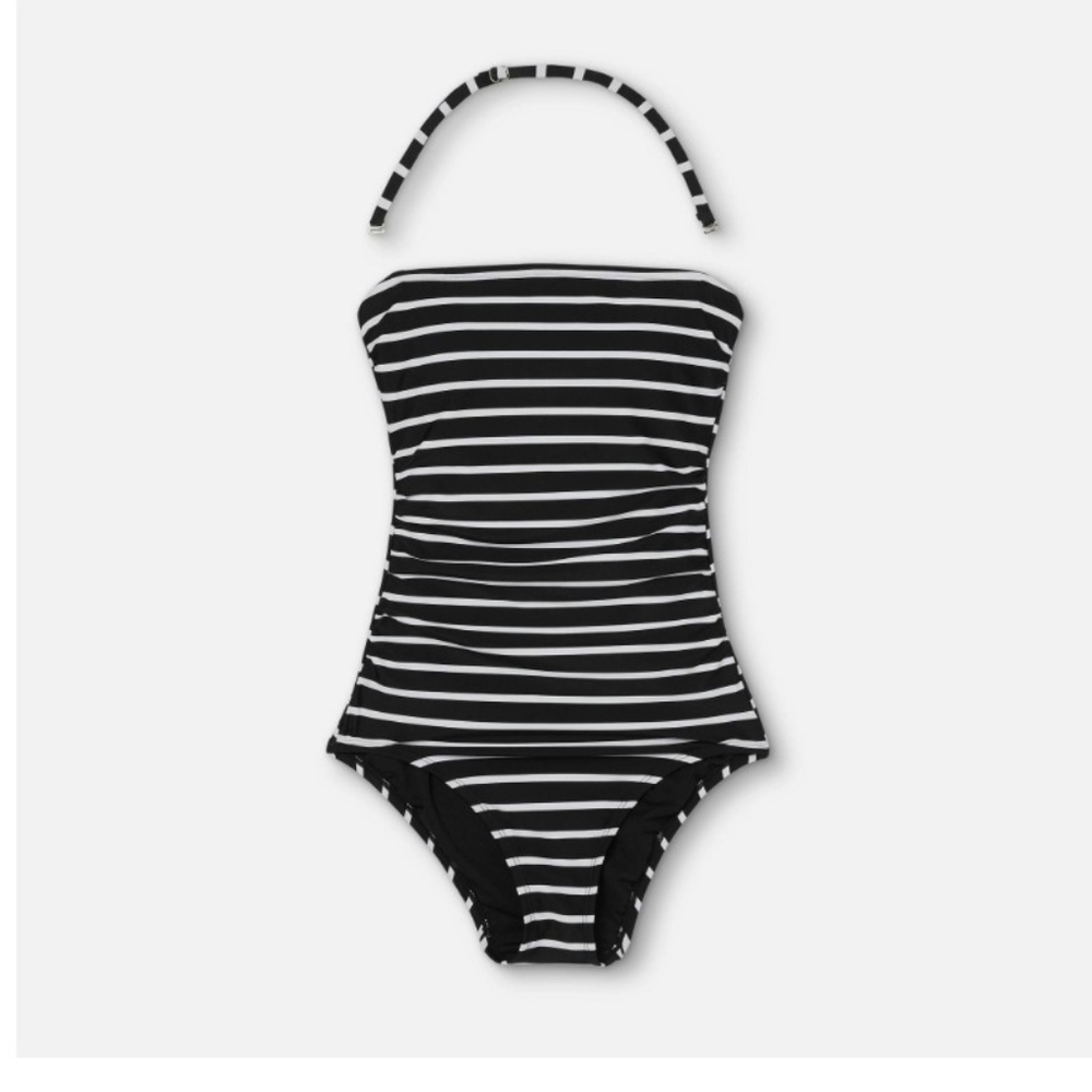 Bathing suit Black and white strips size XL.